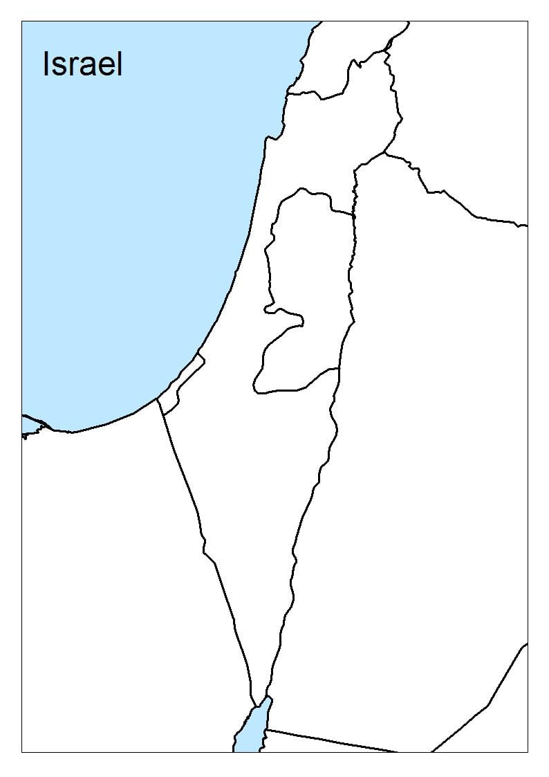 ನಕ್ಷೆ ಇಸ್ರೇಲ್ ಖಾಲಿ